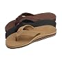 Womens Double Stack Wide Strap Sandals