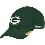 Reebok Green Bay Packers Coach Slouch Adjustable Sideline NFL Cap
