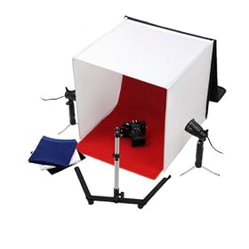 CE Compass 20-Inch Photography Photo Studio Cube Tent Light Box with Lighting Stand Kit