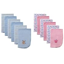Luvable Friends Baby Burp Cloths, 6 Pack, Blue
From Luvable Friends
