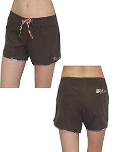 Rip Curl Womens Casual Beach & Surf Summer Shorts 8 Brown