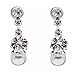 Bridal Wedding Jewelry Set Dainty Pearl Rhinestone