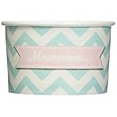 Ginger Ray Chevron Divine Treat/Ice Cream Party Tub Bowls, Mixed