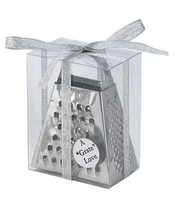 Wedding Party Favors - Stainless Steel Cheese Grater In Clear Box (Set of 24)