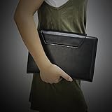 Poetic ASUS Transformer Book T100 PU Leather Keyboard Portfolio Stand Case Cover-Black