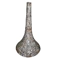 Ceramic Eggshell Vase With Long Neck - Brown