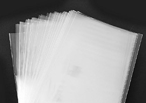 100x Clear Flat Cello/cellophane Treat Bags 4 15/16 X 6 9/16 Inch(1.2mil) Gift Packaging
