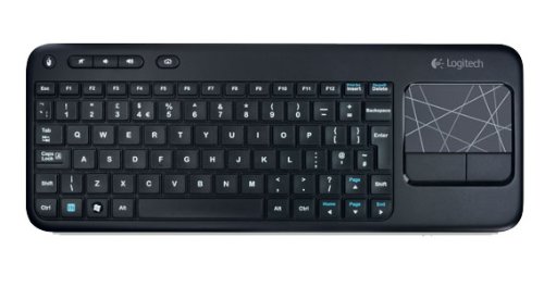 Logitech K400 Tastatur schnurlos schwarz mit Touchpad (deutsches Tastaturlayout, QWERTZ)