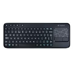 Logitech K400 Tastatur schnurlos schwarz mit Touchpad (deutsches Tastaturlayout, QWERTZ)