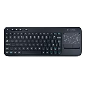 Logitech - Wireless Desktop K400 - Clavier sans-fil - Port�e sans-fil de 10 m�tres - Large pav� tactile de 9 cm int�gr� - Unifying - Cryptage AES 128 bits -Touches de raccourci multim�dia - Azerty - Noir