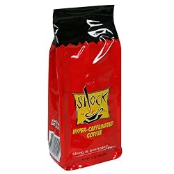 Shock Hyper-Caffeinated Ground Coffee, 13-Ounce Bags (Pack of 3)