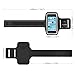iPhone SE / 5 / 5S / 5C Armband, MoKo Protective Sports Armband for Apple iPhone SE / 5 / 5S / 5C, Key Holder & Card Slot, Water Resistant, Sweat-proof, Perfect Earphone Connection while Workout Running, BLACK