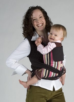 Picture of Cozy Ellaroo Deluxe Mei Tai Baby Carrier - Good n Plenty/Black Organic Cotton Canvas er-mt-0623 (Baby Carriers)