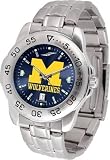 Michigan Wolverines Sport Steel Anochrome Mens NCAA Watch