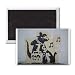 Ghetto Blaster Rat - 3x2 inch Fridge Magnet - large magnetic button - Magnet