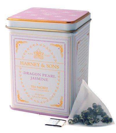 Dragon Pearl Jasmine, Classic, 20 sachets in tin by Harney & Son by Citron Green Tea