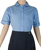 Short Sleeve Blouse With Trim Collar