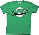 THE BIG BANG THEORY -- BAZINGA MENS -- GREEN TEE (2XL)