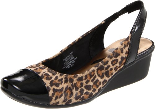 AK Anne Klein Sport Women's Durable Slingback Pump,Natural Black Multi/Black,8 M US