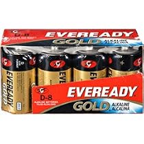 Eveready Alkaline Battery 8 Pack (D Cell)