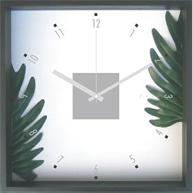 F-Style Clock�@�i�����Ȑl�H�ϗt�A���E���v�jPhilodendron cv.Kookaburra �N�b�J�o��