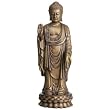 Bronze Finish Standing Buddha Statue