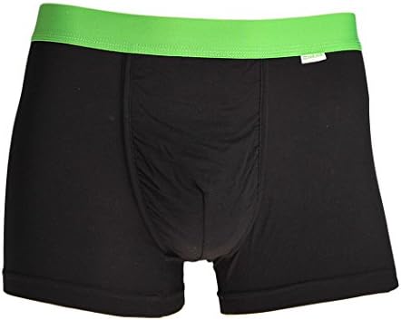 MyPakage Men's Weekday Boxer Brief Underwear Black/Green Medium (32-34)