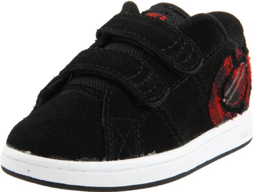C1RCA 211 Bold Toddlers Skate Shoe (Toddler/Big Kid),Black/Pompeian Red,9 M US Toddler
