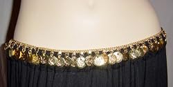 Gold Coin Belt with a Single Row of Coins