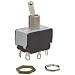 Eaton 7563K4 General Purpose Toggle Switch, AC Rated, Solder Termination, On-Off-On Action, DPDT Contacts