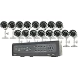 SVAT 16-Channel H.264 DVR Security System with iPhone, BlackBerry Access and 16 Indoor/Outdoor CMOS Night Vision Cameras (CV501-16CH-016)