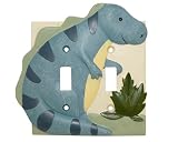 DINOSAUR dino Double SWITCHPLATE COVER switch plate