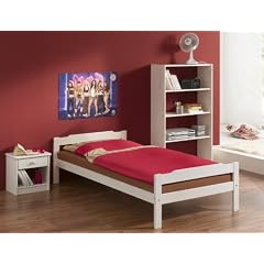 Einzelbett MORITZ, wei� lackiert