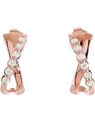 14K Rose Gold Diamond Earrings - 0.25 Ct. -- LIFETIME WARRANTY
