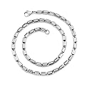 Mens Stainless Steel Neckace with high polish Rolo links