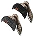 HW-6033-2-20a-0670 Headwrap Bundle - Solid Black & Solid Charcoal (2 Pack)