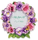 Pansy Porch Small Round Picture Frame