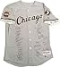 2005 Chicago White Sox Team Signed Majestic Grey Road Jersey with Don't Stop Believing Inscription