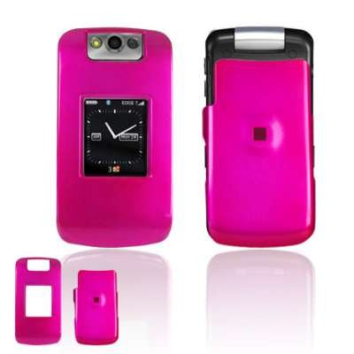 Solid Rose Pink Snap-On Cover Hard Case Protector for RIM Blackberry 8220 Pearl Flip [Beyond Cell Packaging]