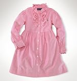 Girls Polo Ralph Lauren Pink Oxford Dress