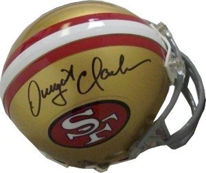 Dwight Clark Signed San Francisco 49ers Replica Mini Helmet