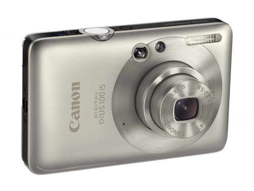 Canon Digital IXUS 100 IS Digitalkamera (12 Megapixel, 3-fach opt. Zoom, 6,4 cm (2,5 Zoll) Display, HDMI, SLIM) silber