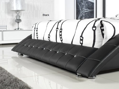 Dublin Modern Platform Bed Queen Size (Black)