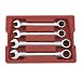 GearWrench 9309 4 Piece SAE Large Size Combination Ratcheting Wrench Set