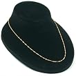 Black Necklace Pendant Jewelry Display Bust Showcase
