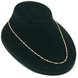 Black Necklace Pendant Jewelry Display Bust Showcase