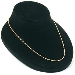 Black Necklace Pendant Jewelry Display Bust Showcase