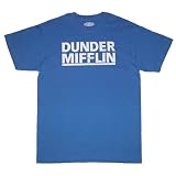 Royal Blue Dunder Mifflin Distressed Logo Men's/Unisex Short Sleeve T-Shirt