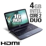 Acer Aspire AS6930-6235 Laptop Computer - Intel Core 2 Duo T6400 2.0GHz, 4GB DDR2, 250GB HDD, DVDRW, 16" WXGA, Vista Home Premium 64 bit