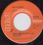 WISH I DIDNT LOVE YOU ANYMORE 7 INCH (7" VINYL 45) US RCA 0
